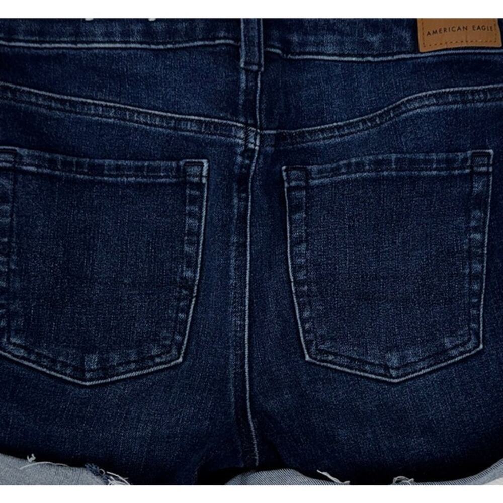 American Eagle The Dream Short Womens Size 6 Blue Denim Button Fly Shorts - Picture 6 of 9